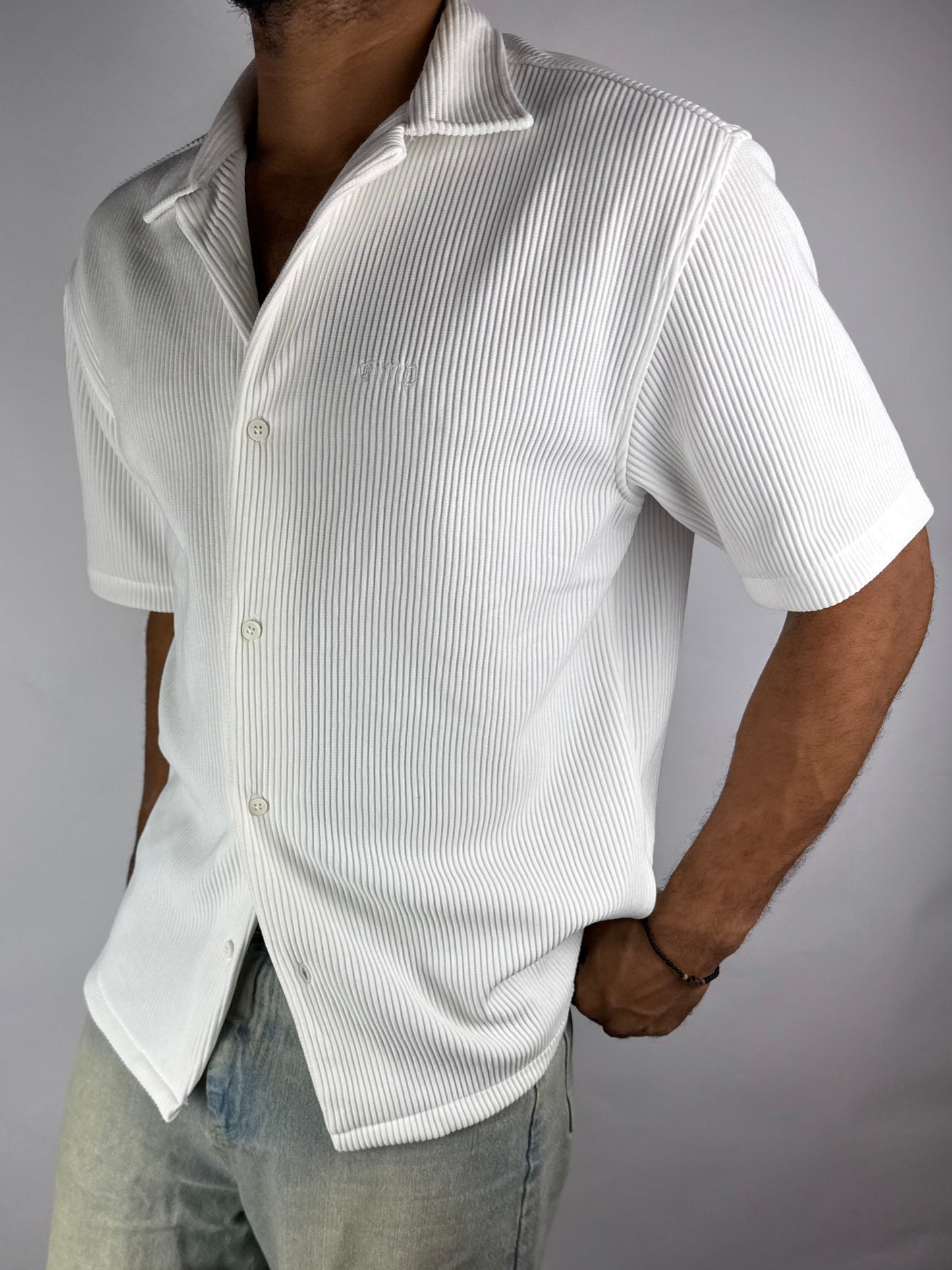 CORD SHIRT - WHITE