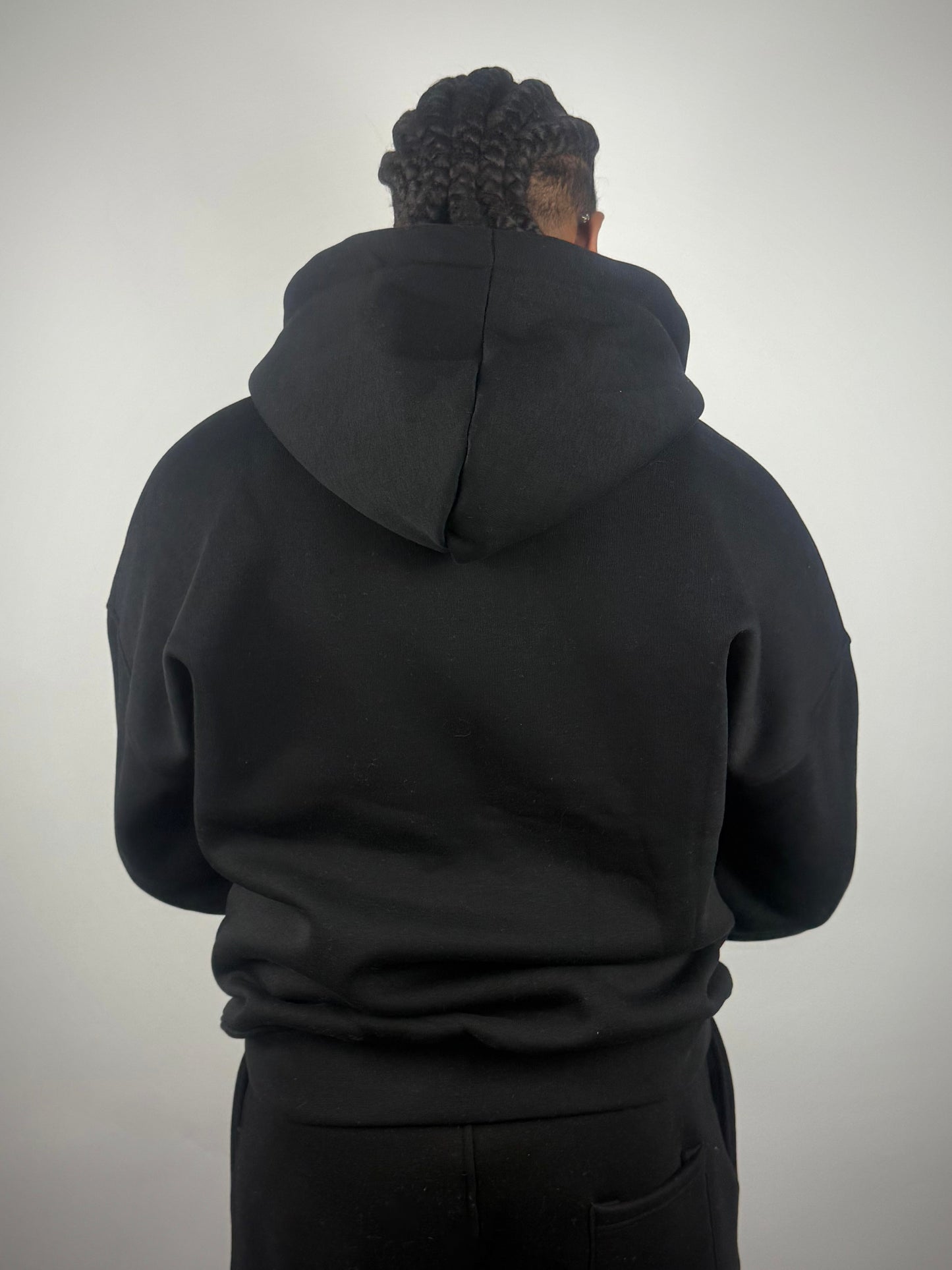COZY DRP ZIPPER - BLACK