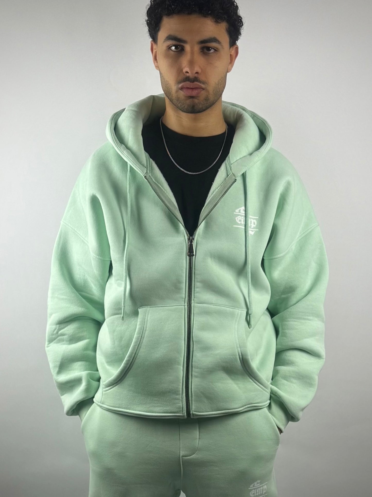 COZY DRP ZIPPER - MINT