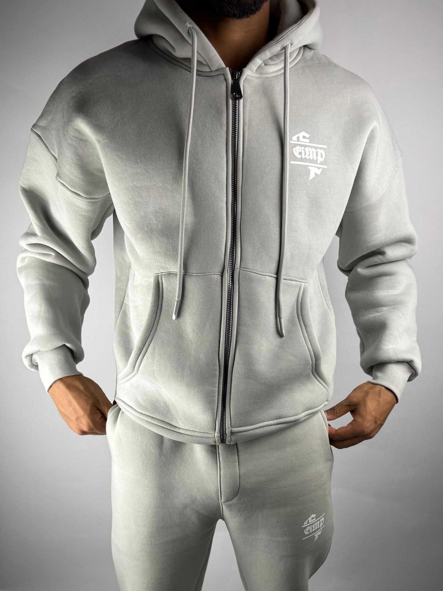 COZY DRP TRACKSUIT - LIGHT GREY