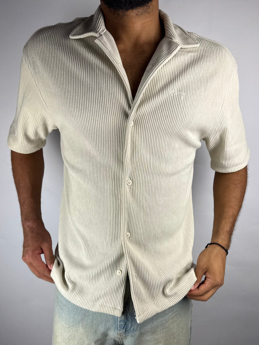 CORD SHIRT - BEIGE