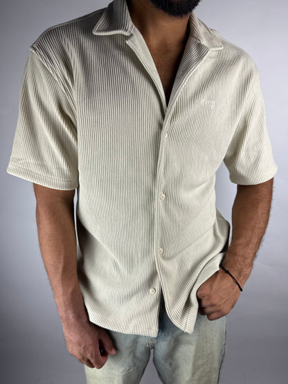 CORD SHIRT - BEIGE