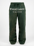 OPEN LEG JOGGER WASHED GREEN
