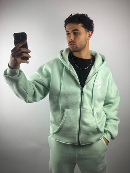 COZY DRP ZIPPER - MINT