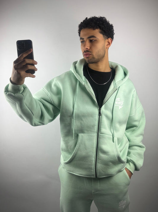 COZY DRP ZIPPER - MINT
