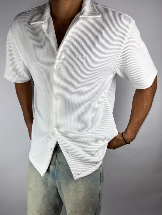 CORD SHIRT - WHITE