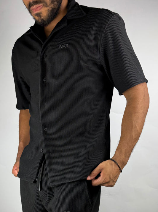 CORD SHIRT - BLACK