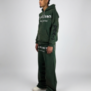 OPEN LEG JOGGER WASHED GREEN