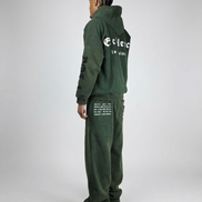 OPEN LEG JOGGER WASHED GREEN