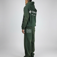 ZIP HOODIE WASHED GREEN