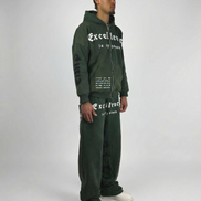 ZIP HOODIE WASHED GREEN